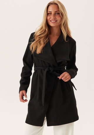 Vicooley Collar Belt Coat