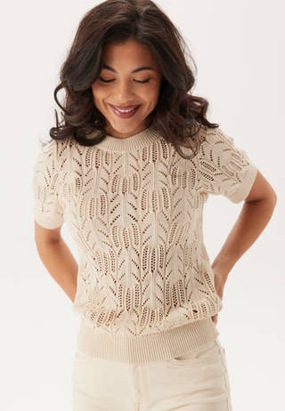 Vicotti S/S O-NECK KNIT TOP -
