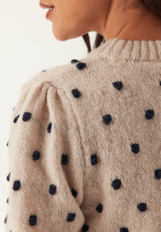 Vidottie L/S O-NECK KNIT TOP O