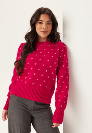 Vidottie L/S O-NECK KNIT TOP O