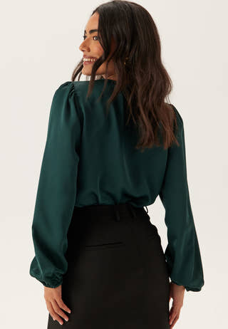 Viellette L/S SMOCK SATIN TOP