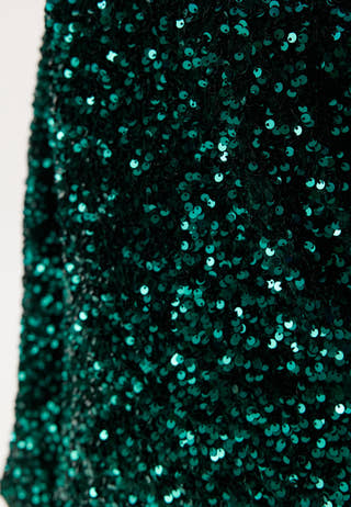 Vifaith Boat Neck L/S SEQUIN T