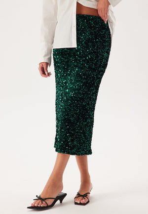 Vifaith Hw Midi Sequin Skirt