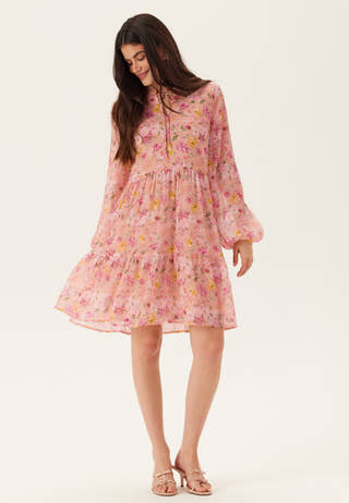 Vifalia L/S TIE V-NECK DRESS