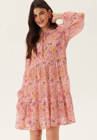 Vifalia L/S TIE V-NECK DRESS