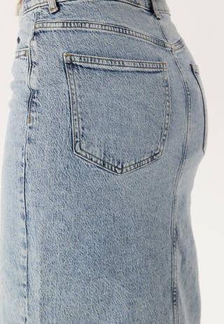 Vijaf Hw Midi Denim Skirt-noos