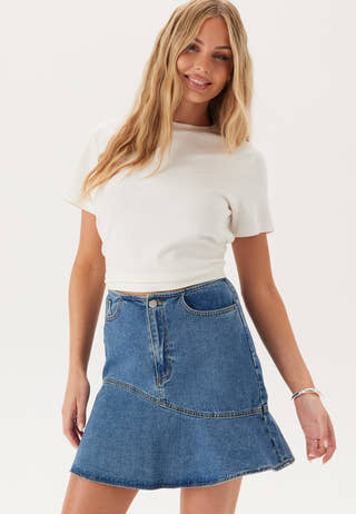 Vijessie Rw Short Denim Skirt