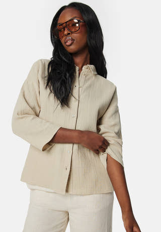 Vilania button 3/4 shirt