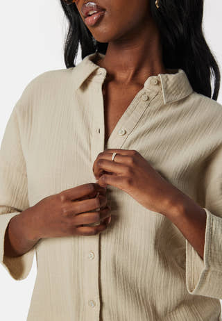 Vilania button 3/4 shirt