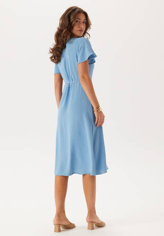 Vilovie S/S Wrap Midi Dress
