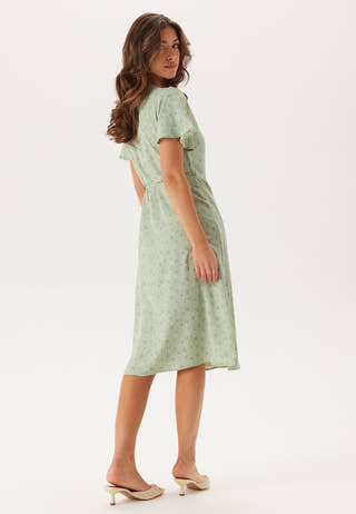 Vilovie S/S Wrap Midi Dress