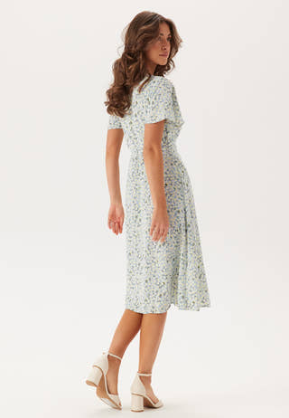 Vilovie S/S Wrap Midi Dress