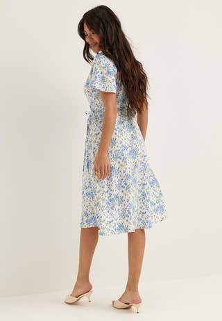 Vilovie S/S Wrap Midi Dress