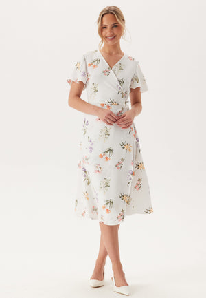 Vilovie S/S Wrap Midi Dress