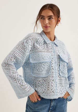Vimerinda Crochet L/S CARDIGAN