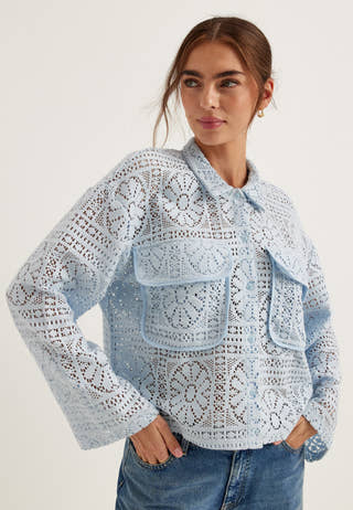 Vimerinda Crochet L/S CARDIGAN