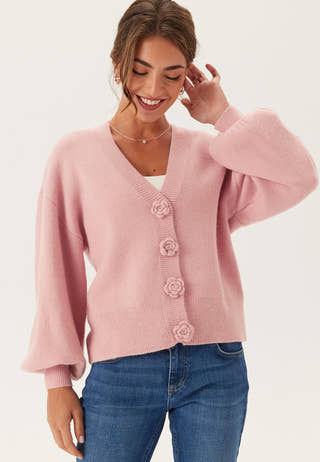 Viradia L/S ROSE CARDIGAN ROSE