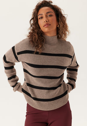 Viril Mockneck L/S Knit Rib Top