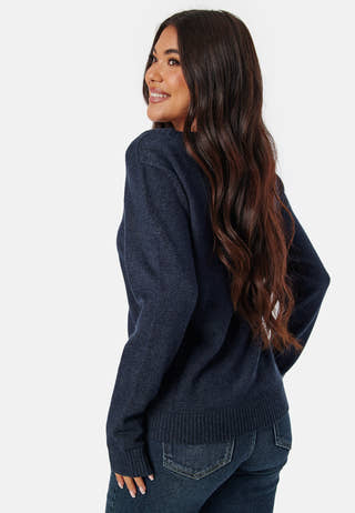 Viril O-neck L/S Knit Top