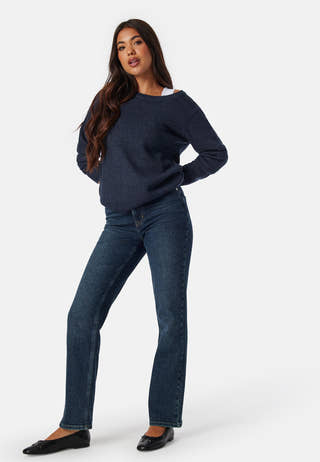 Viril O-neck L/S Knit Top