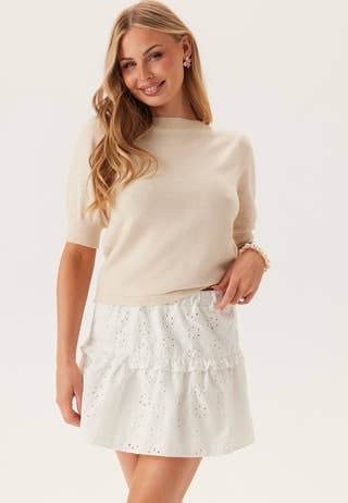 Viril S/S BOW DETAIL KNIT TOP