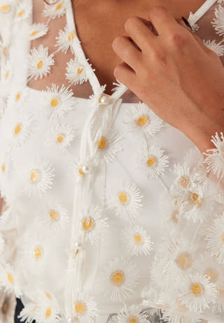 Visola L/S FLOWER TOP FLOWER T