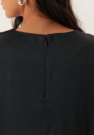 Viveer O-neck L/S SHORT DRESS