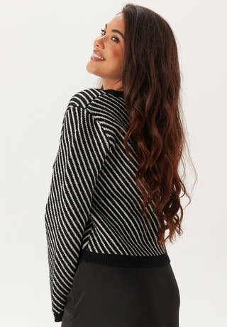 Yascharla Ls Sequin Knit Cardigan